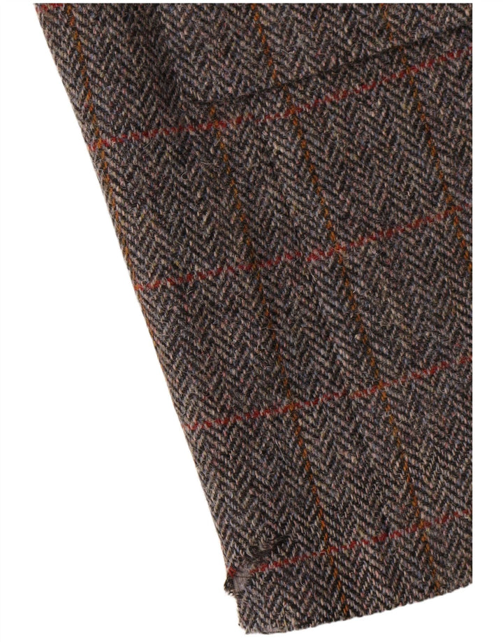 Walbusch Herre 2-knaps blazerjakke UK 44 2XL Grå ternet uld