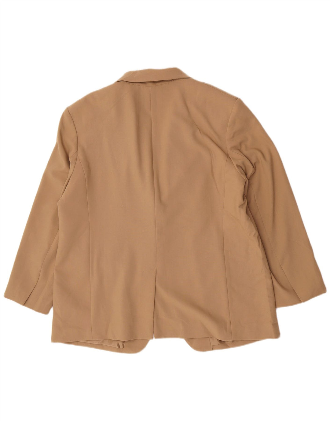 Marks & Spencer Dame 1-knaps blazerjakke UK 18 XL Beige Polyester