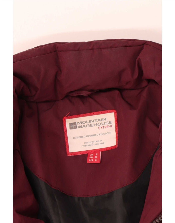 Mountain Warehouse Dame polstret jakke UK 8 Small Bourgogne Polyester