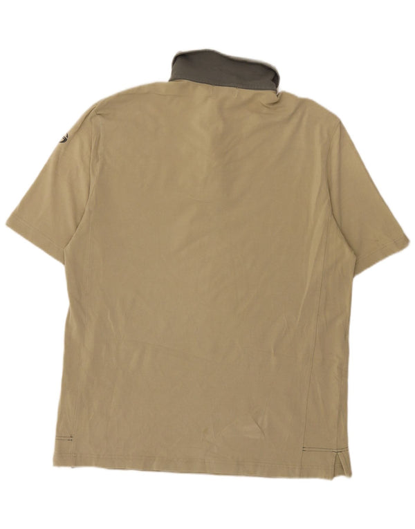 Sergio Tacchini Herre Grafisk Rugby Polo Shirt XL Khaki Bomuld