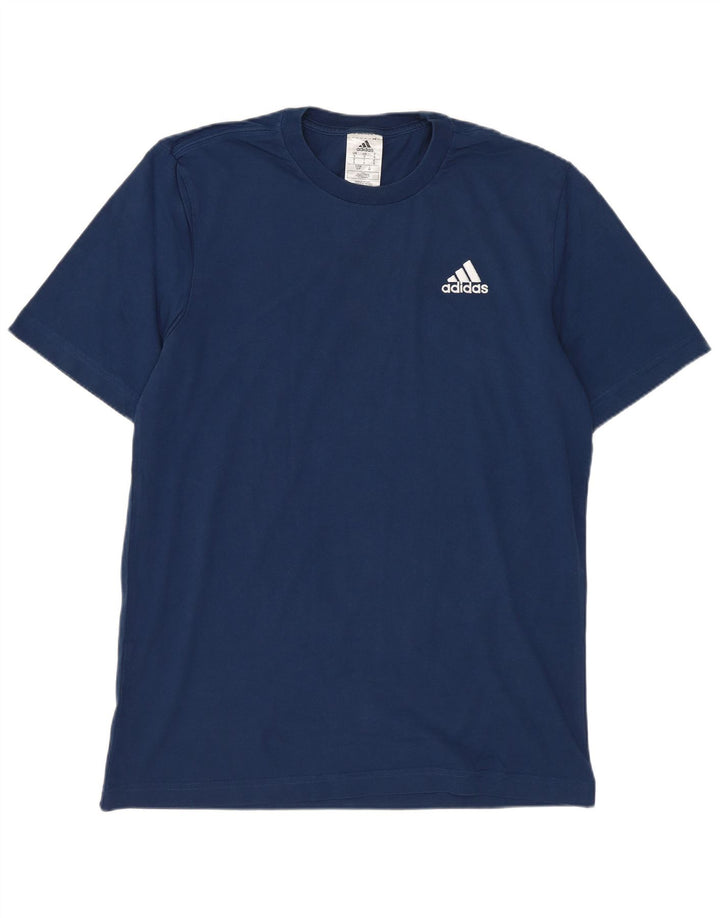 Adidas T-shirt top til mænd, lille marineblå bomuld