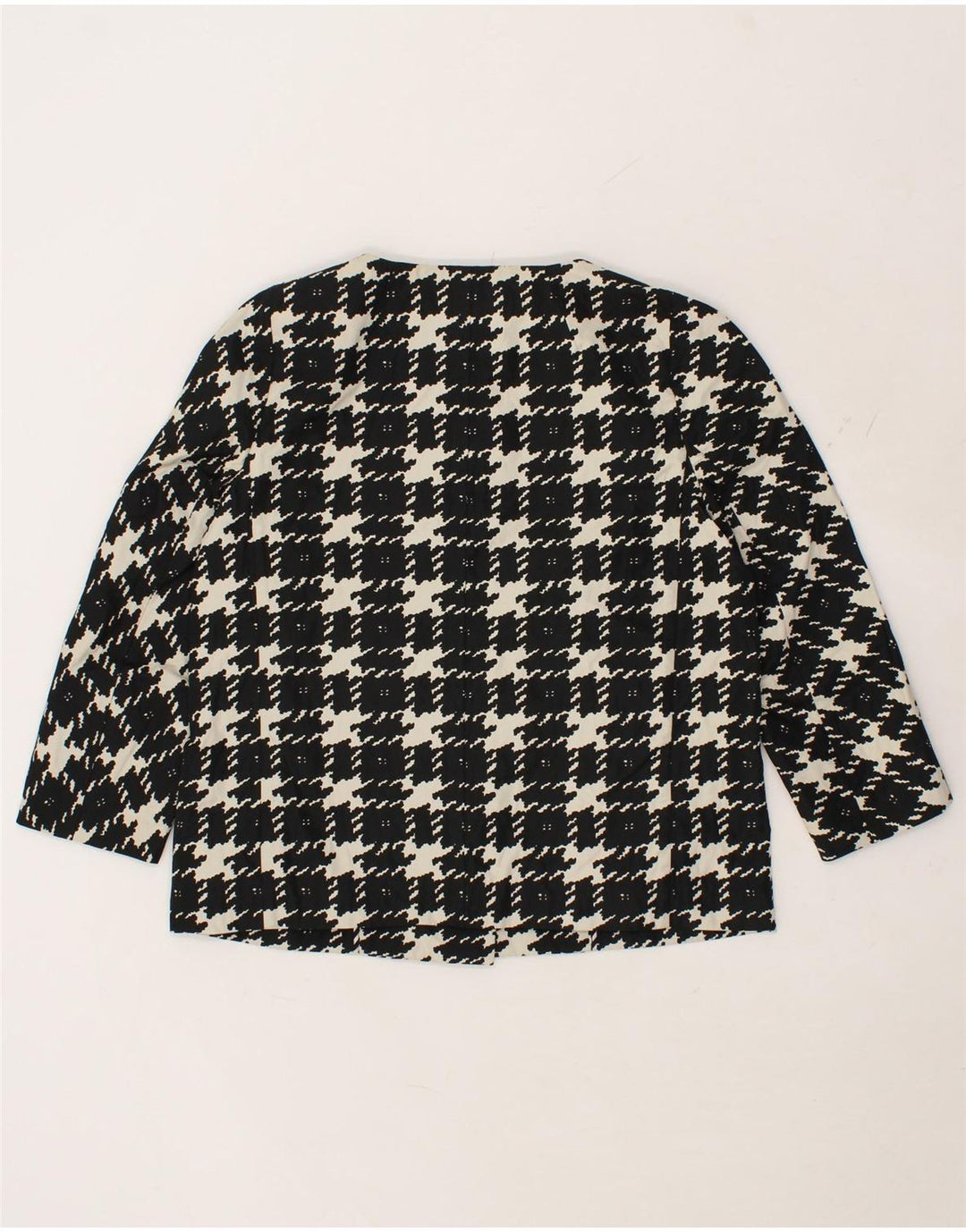 MAX MARA Dame Blazer Jacket UK 12 Medium Sort Ternet polyester
