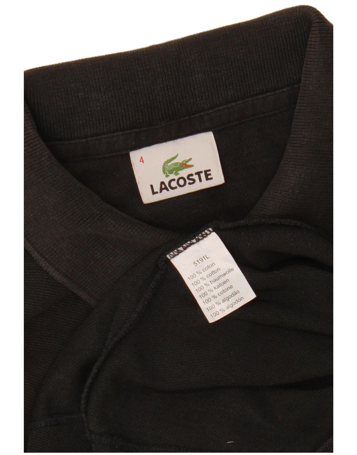 Lacoste herre poloskjorte str. 4 Medium Sort bomuld