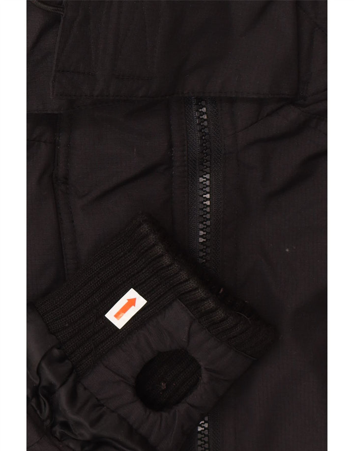 SUPERDRY Dame Loose Fit Hooded Windbreaker Jacket UK 10 Small Black