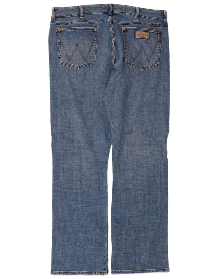 Wrangler Herre Texas Straight Jeans W38 L32 Blå