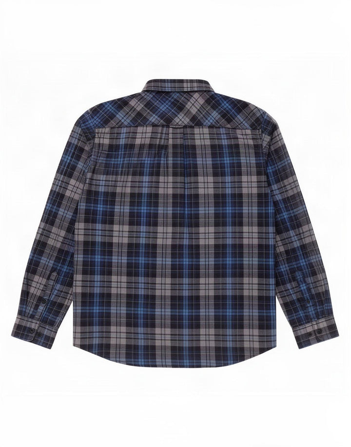 James Pringle Herre Flanellskjorte 2XL Blå Plaid Polyester