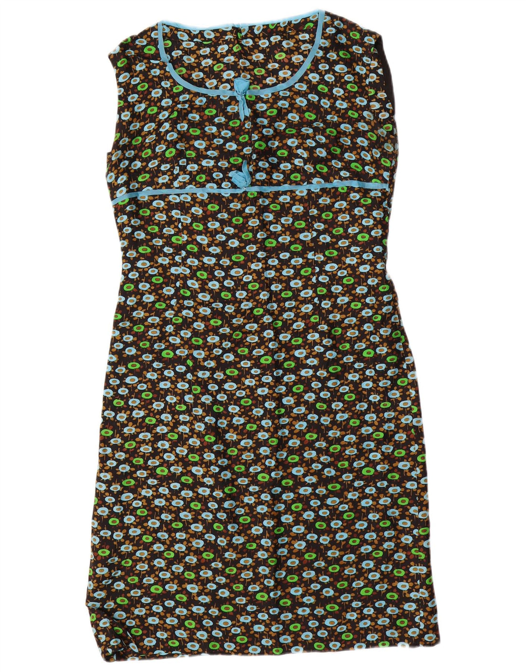 VINTAGE Kvinder 3/4 ærmer 2-delt sæt UK 14 Medium Black Floral