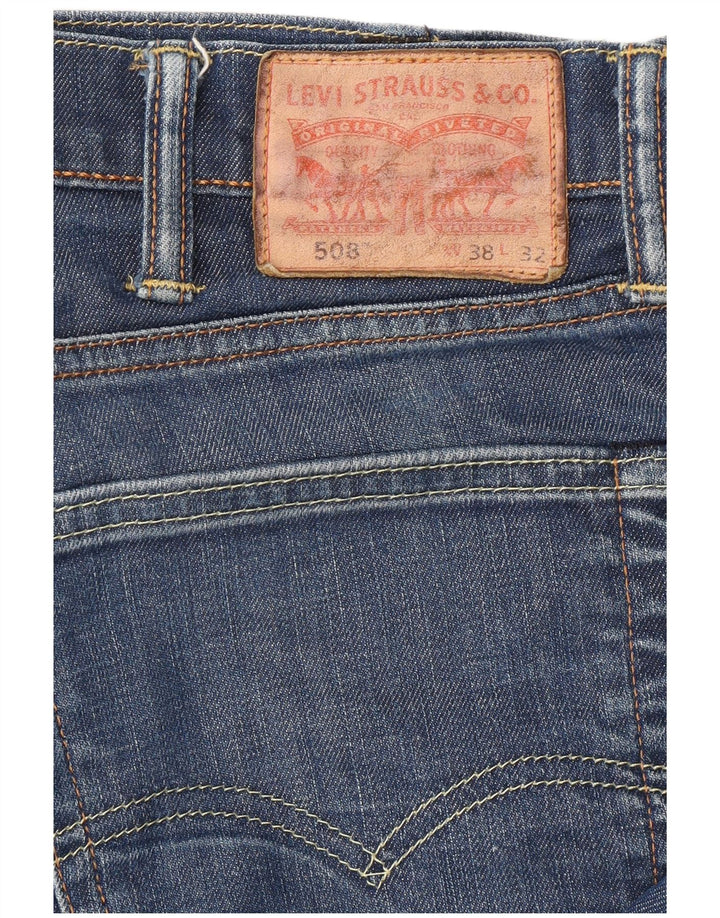 LEVI'S Herre 508 tilspidsede jeans W38 L32 blå bomuld