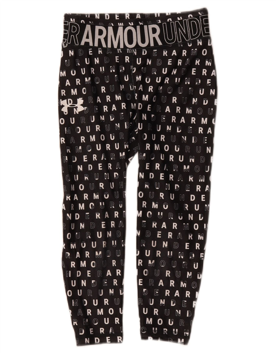 Under Armour Girls Grafiske Leggings 7-8 år Lille sort polyester