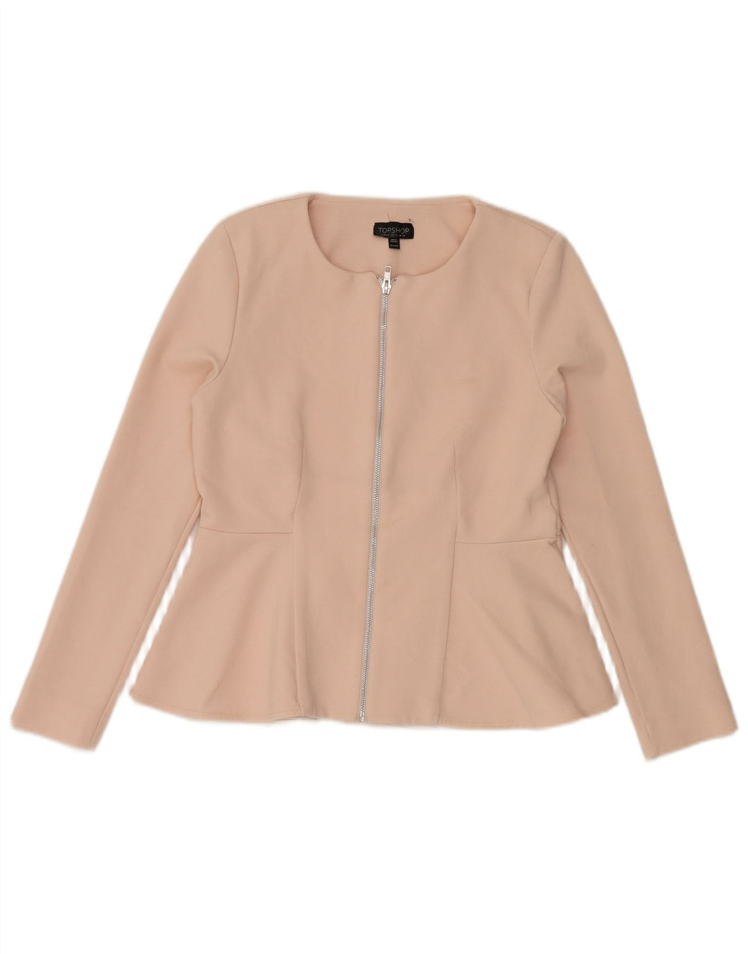 Topshop Dame Blazer Jakke UK 14 Stor Pink Polyester