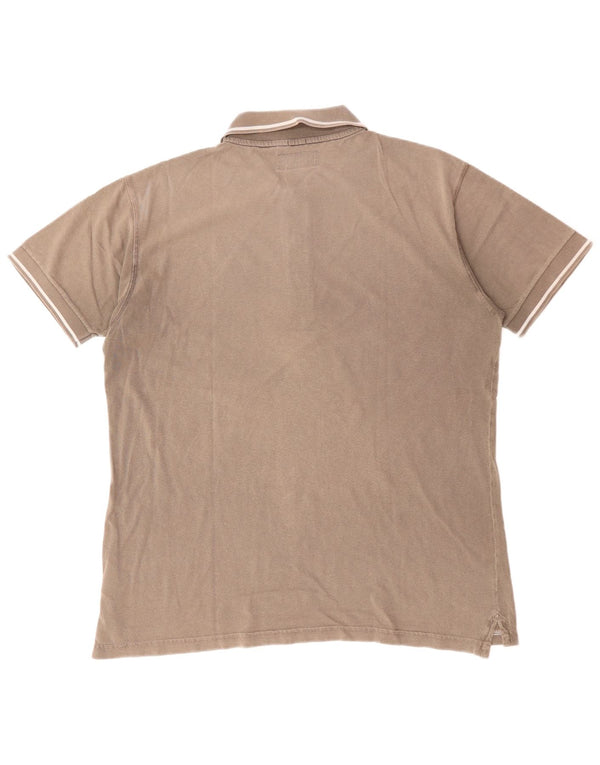 MARLBORO CLASSICS Poloskjorte til mænd Stor brun bomuld