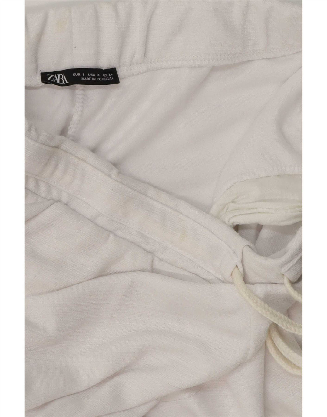 Zara Træningsdragtsbukser til kvinder UK 10 Small White