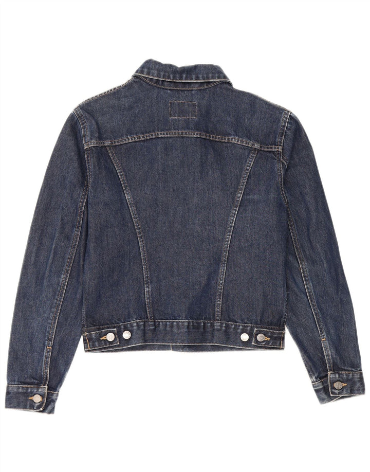 Rifle Dame Crop denimjakke UK 6 XS Blå Bomuld