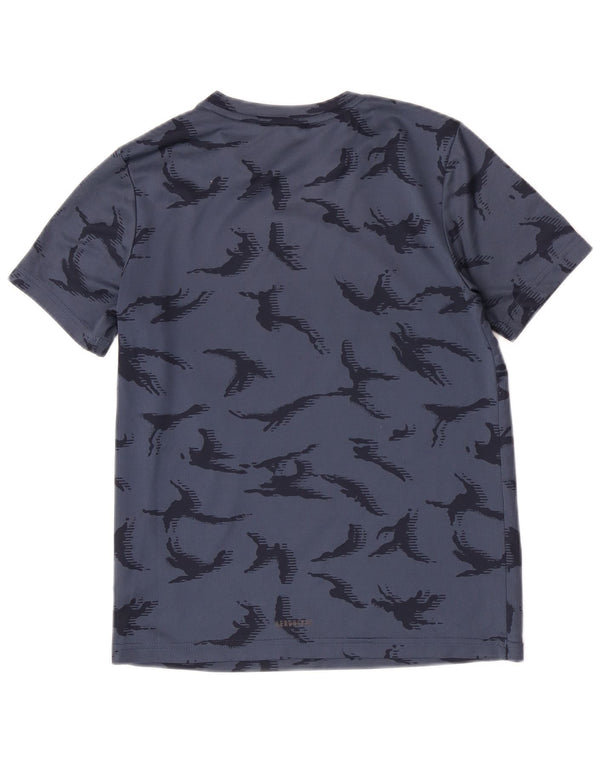 Adidas drenge grafisk t-shirt top 11-12 år marineblå camouflage sport