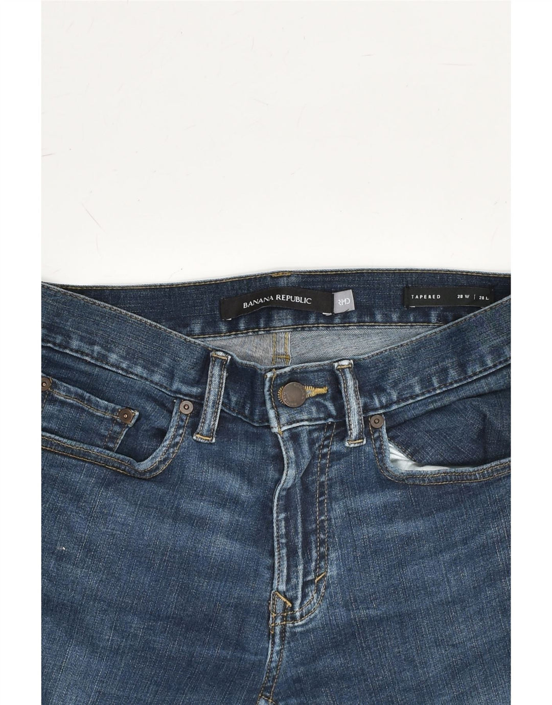 BANANA REPUBLIC Womens Tapered Jeans W28 L28  Blue Cotton | Vintage Banana Republic | Thrift | Second-Hand Banana Republic | Used Clothing | Messina Hembry 