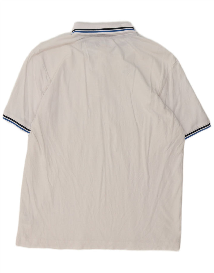 Kappa herre poloshirt 2XL hvid bomuld