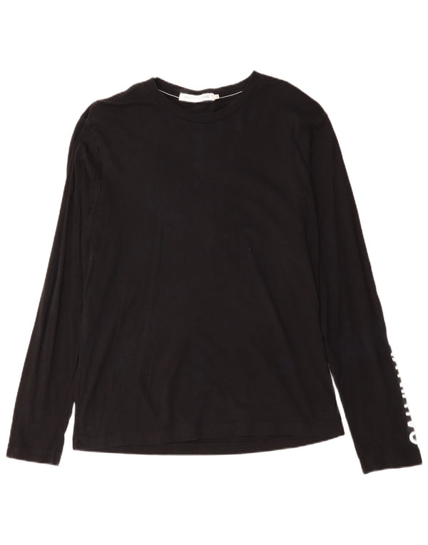 Calvin Klein Jeans Herre Grafisk Top Langærmet Stor Sort Bomuld