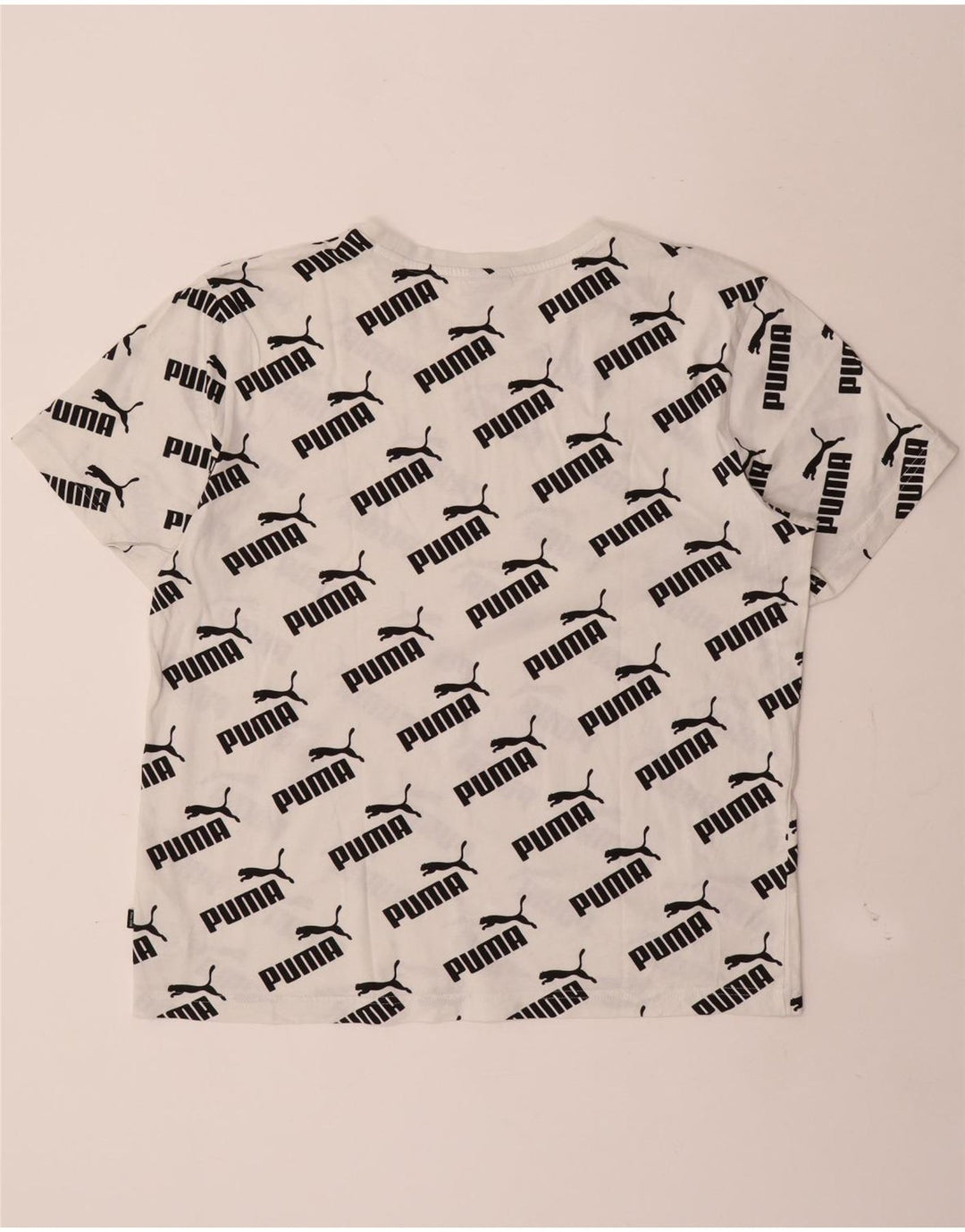 Puma Herre grafisk T-shirt Top Medium Hvid Bomuld