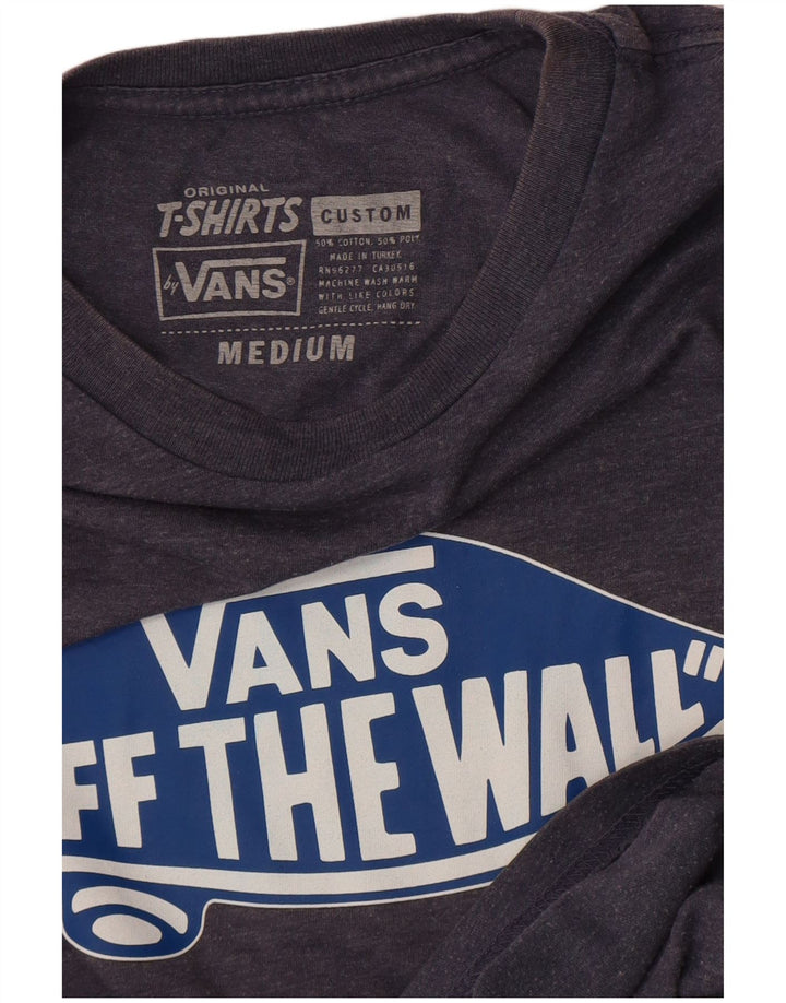 Vans Herre grafisk T-shirt Top mellemgrå bomuld