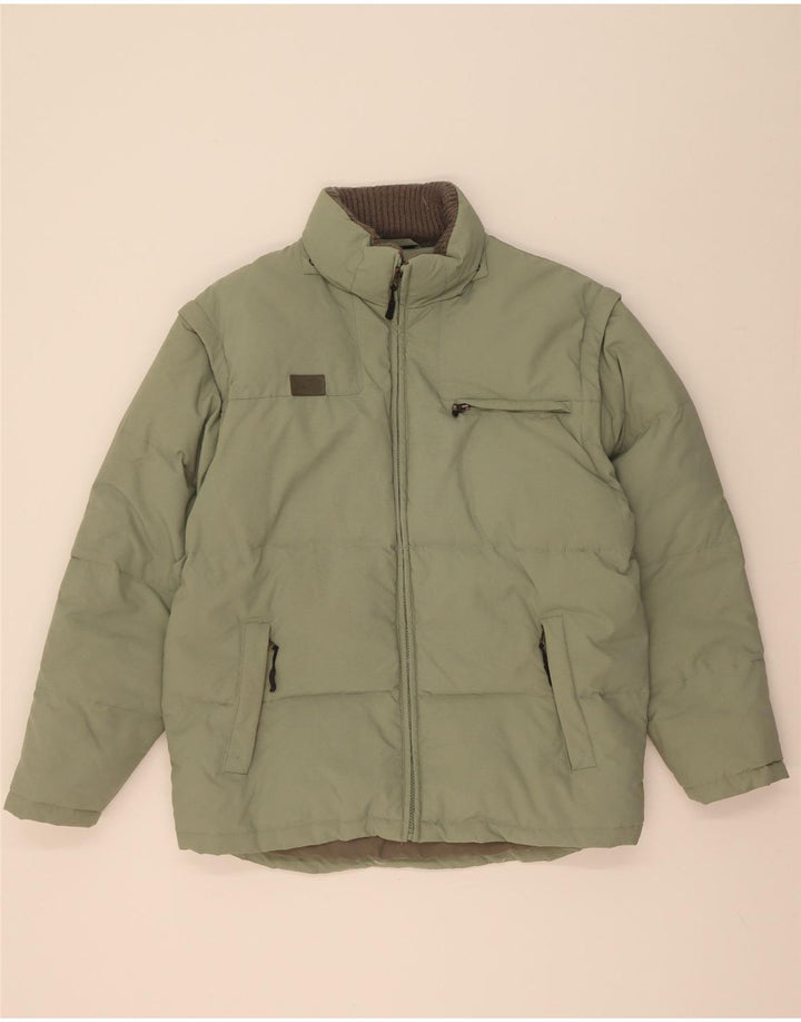 Fila Polstret Herrejakke UK 40 Stor Grøn Polyamid