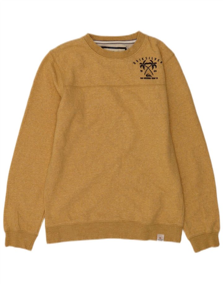 Quiksilver Herre Sweatshirt Jumper Lille Gul Bomuld