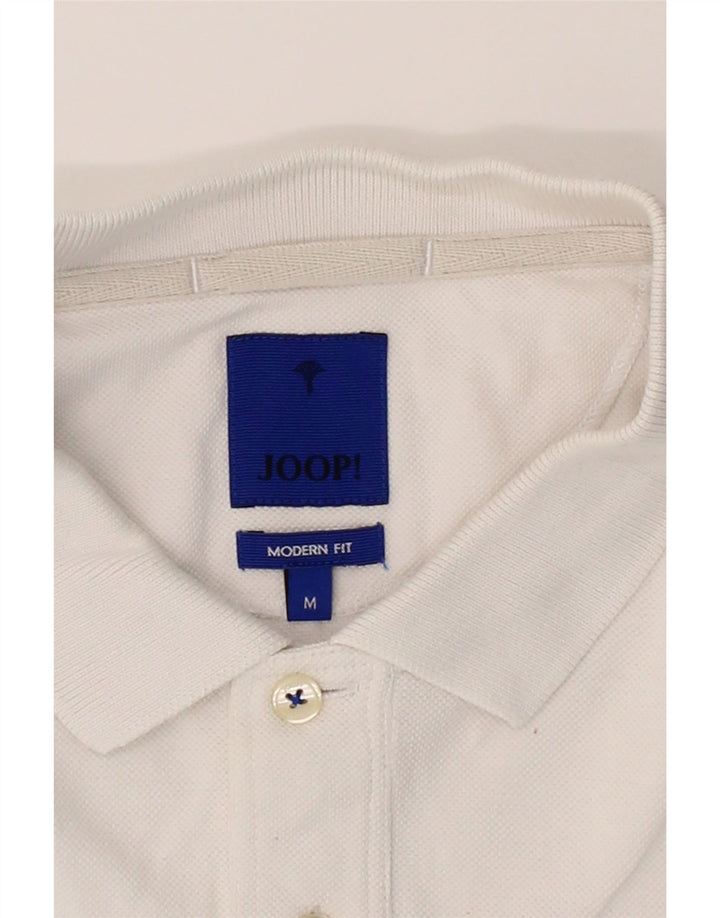 JOOP Mens Modern Fit Polo Shirt Medium White Cotton Vintage Joop and Second-Hand Joop from Messina Hembry 