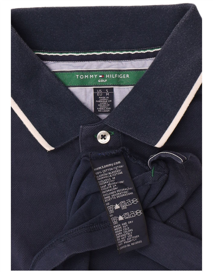 Tommy Hilfiger Herre Golf Polo Shirt Medium Navy Blue Bomuld