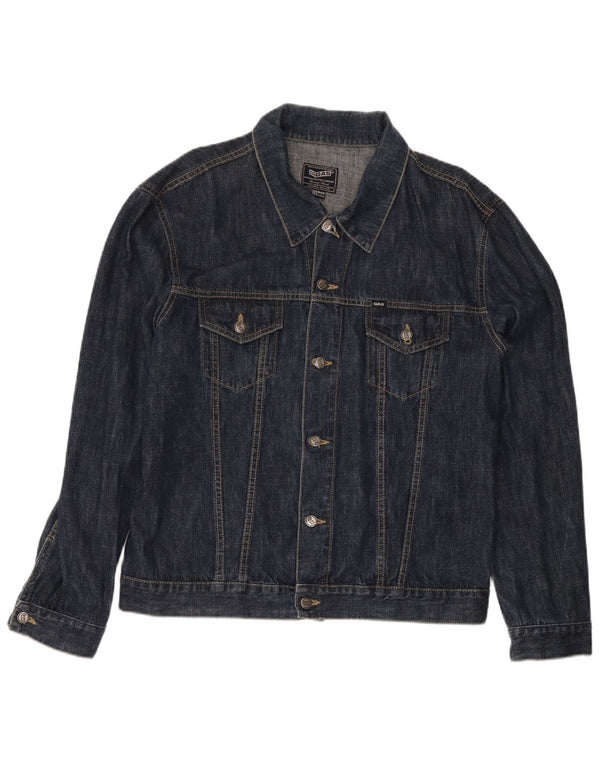 Gas Herre Denim Jacket UK 46 3XL Navy Blue Cotton