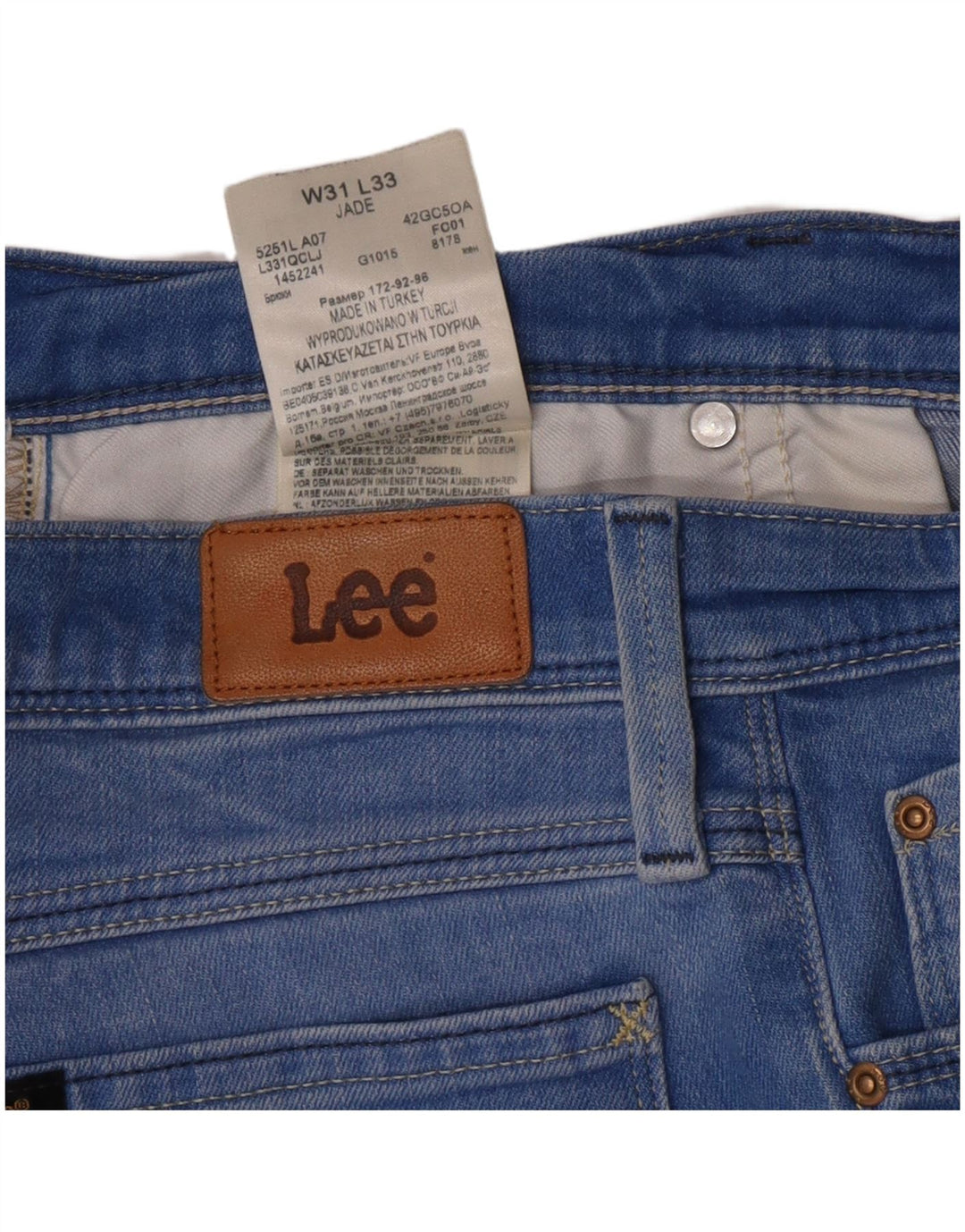 Lee Dame Jade Slim Jeans W31 L31 Blå Bomuld
