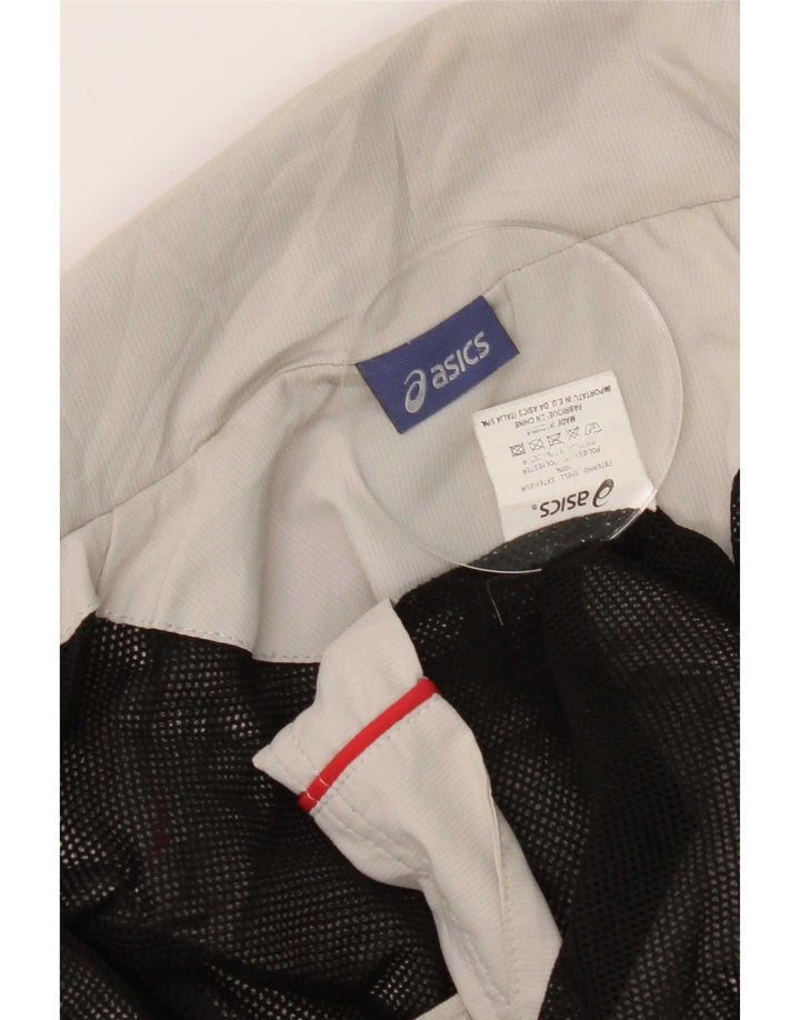 Asics Herre grafisk træningsdragt topjakke mellemgrå polyester