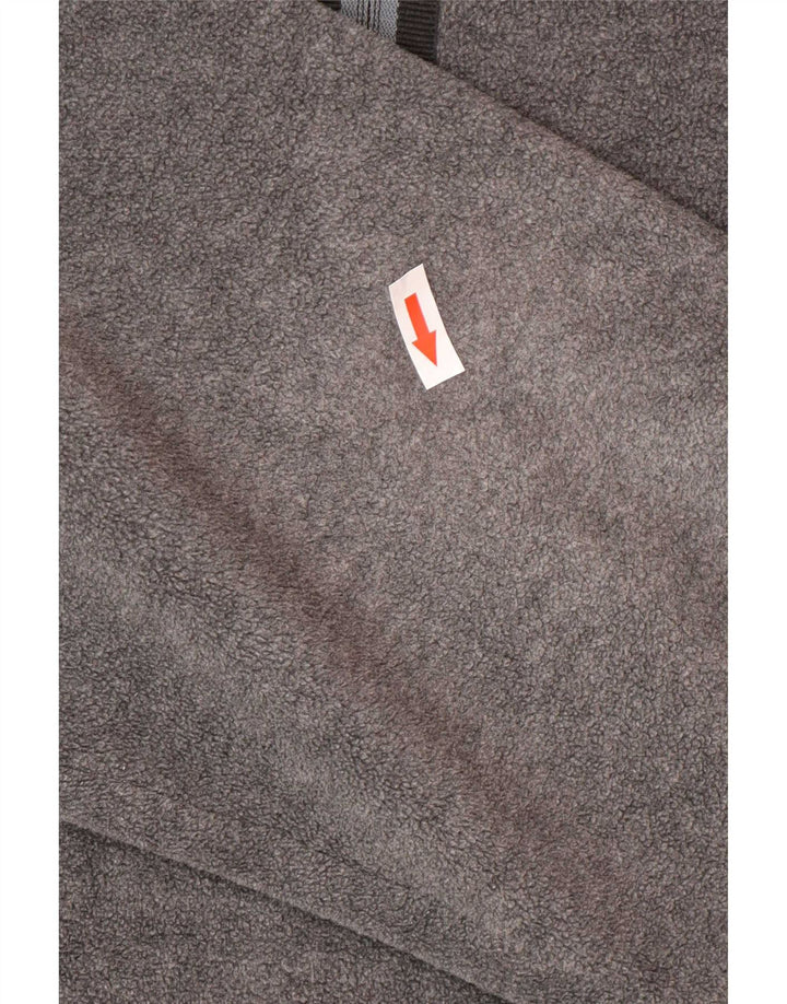 Hugo Boss Herre lynlåshals Fleece Jumper Stor Grå Polyester