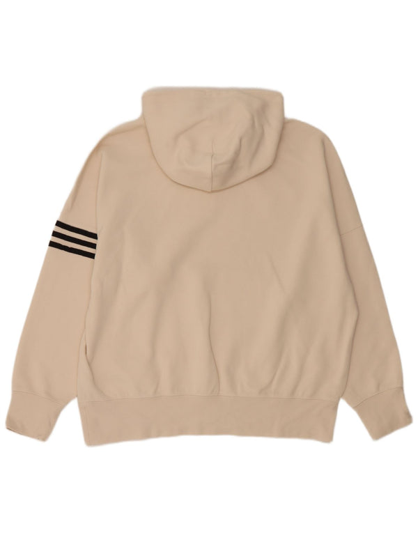 Adidas Herre Loose Fit Hoodie Jumper Medium Beige Bomuld