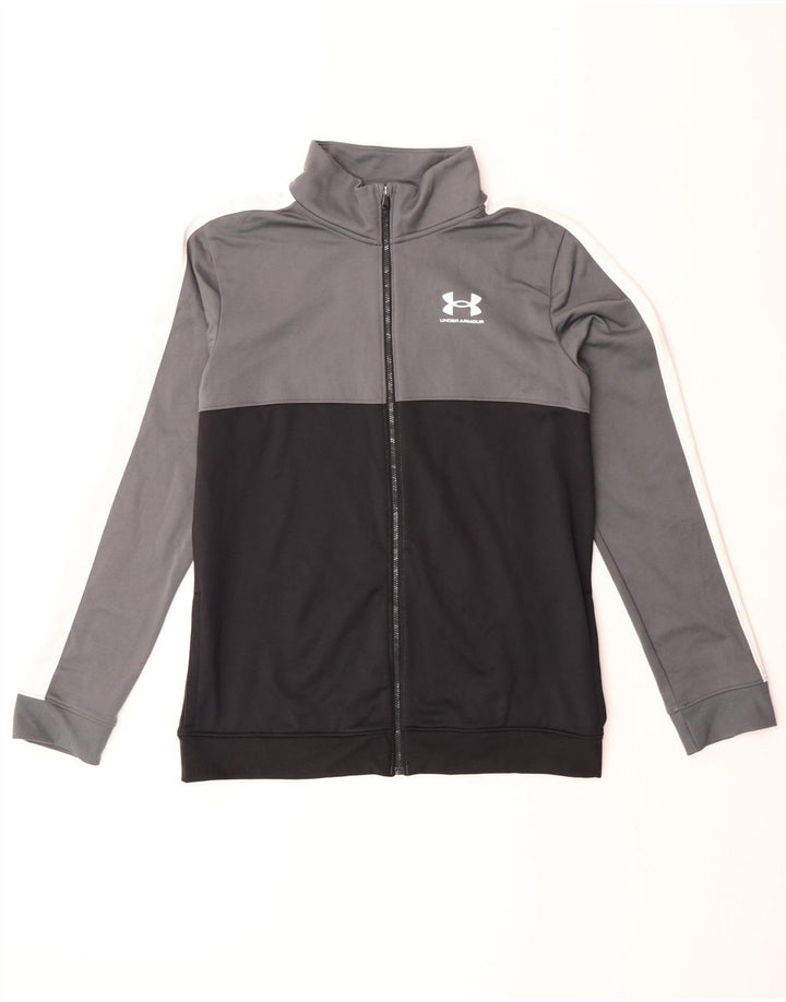 Under Armour Boys Tracksuit Topjakke 13-14 år XL Grå Colourblock