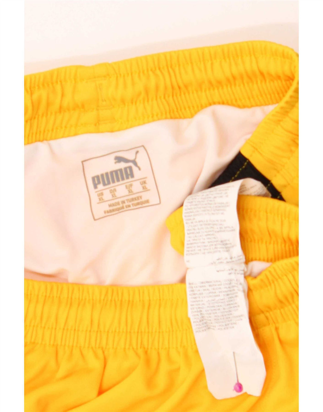 Puma Sportsshorts til mænd XL Gul Colourblock Polyester