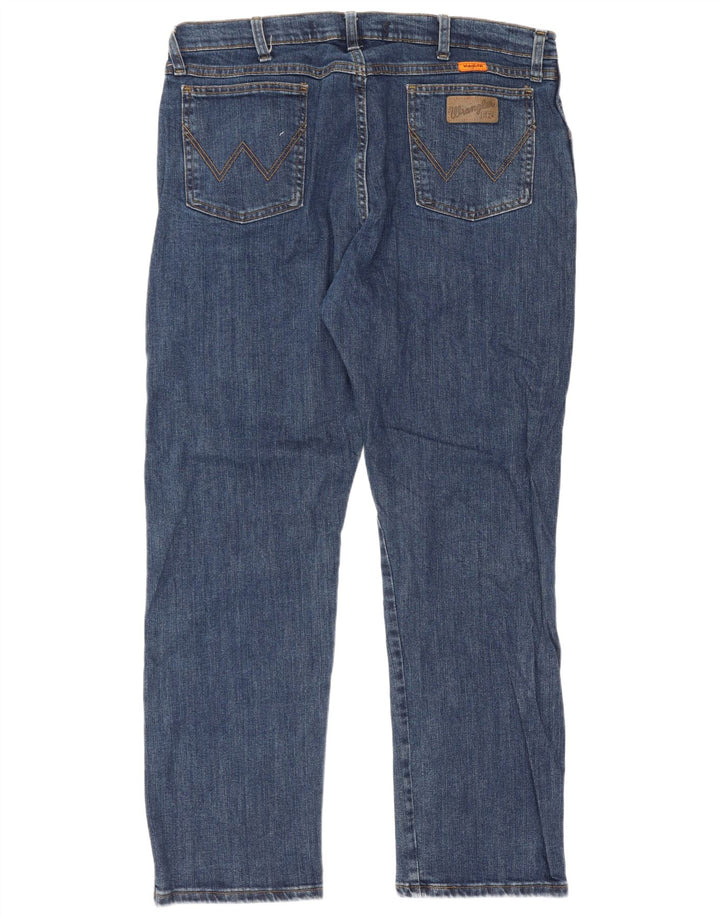 Wrangler Straight Jeans til mænd W38 L30 blå bomuld