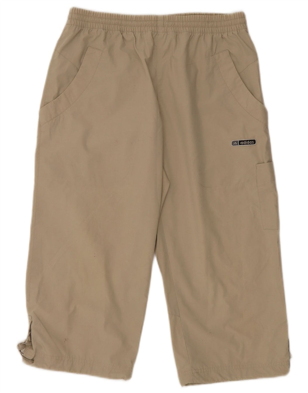 Adidas Herre Cargo Capri Træningsdragt Bukser Små Beige Polyester
