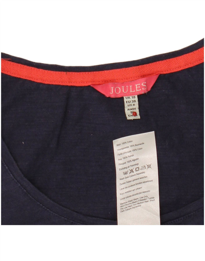 Joules Damevest Top UK 10 Small Navy Blue Bomuld