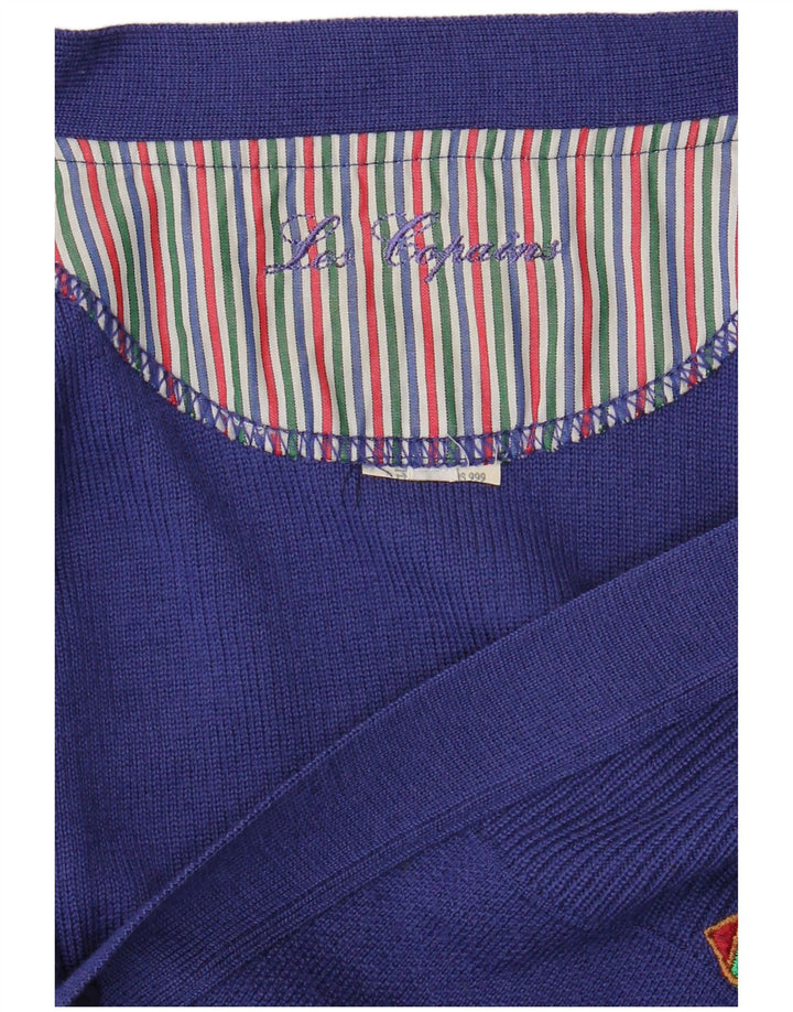 LES COPAINS Herre Cardigan Sweater Stor Blå