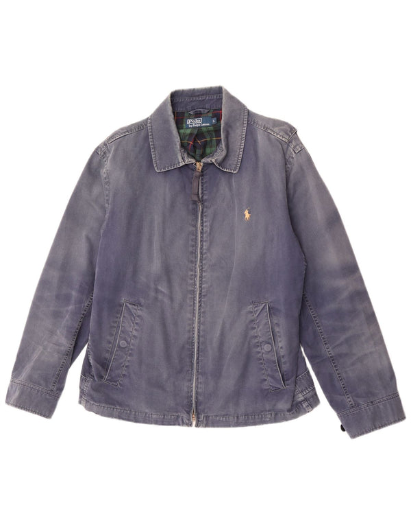Polo Ralph Lauren Herre Bomber Jacket UK 40 Large Blue Cotton