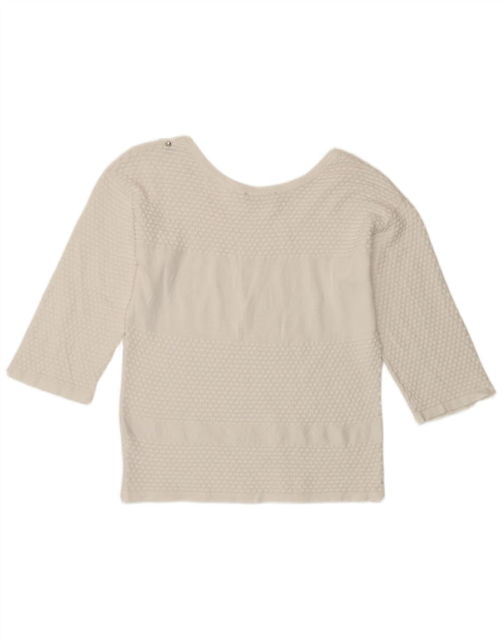 Diesel Dame Top 3/4 ærme UK 12 Medium White