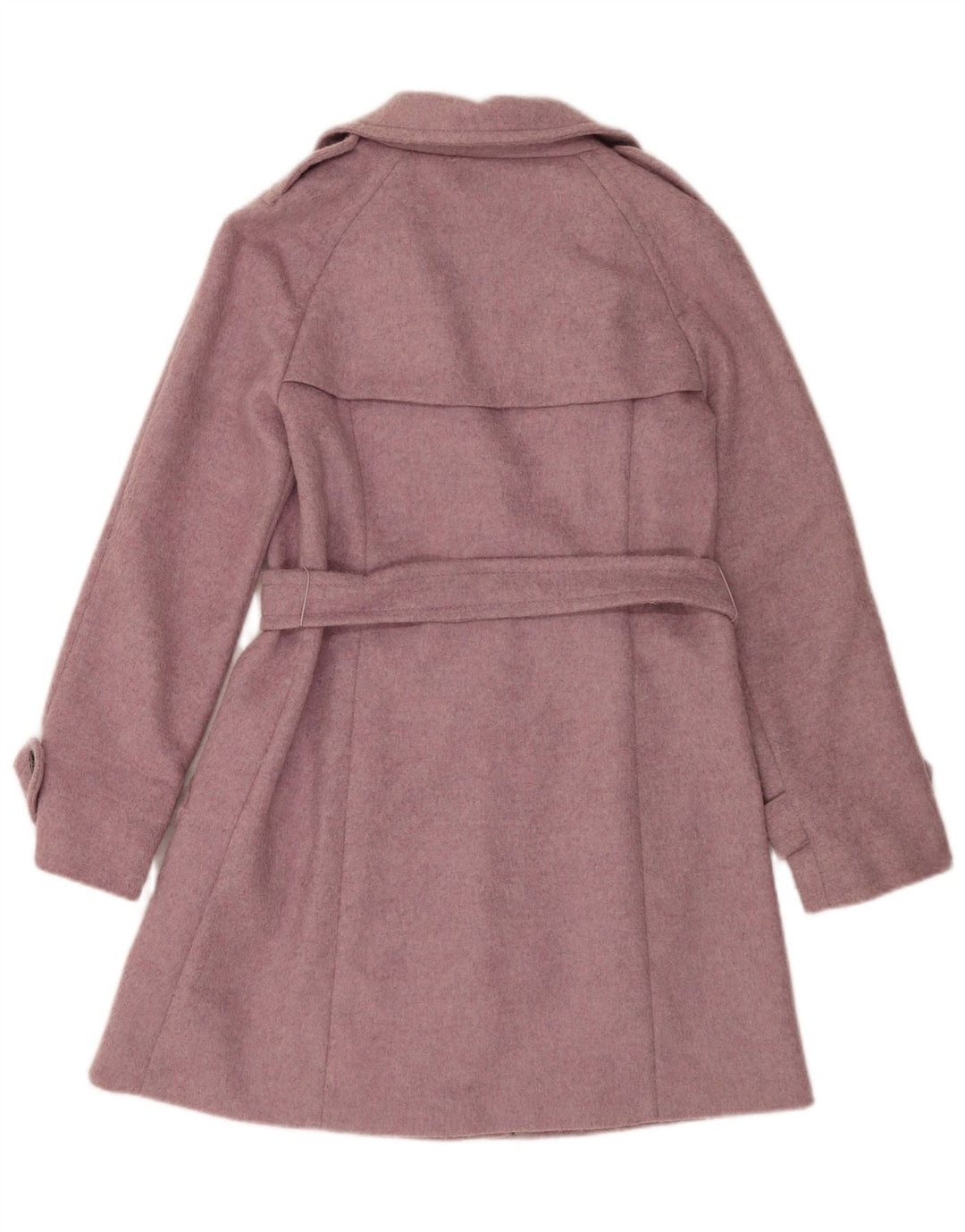 Max Mara Dame Weekend Oversized Trench Coat UK 6 XS Pink Virgin Wool