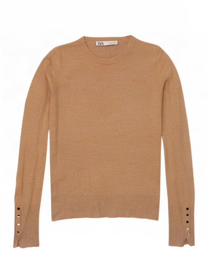 Zara Dame sweater med rund hals DK 10 Small Beige