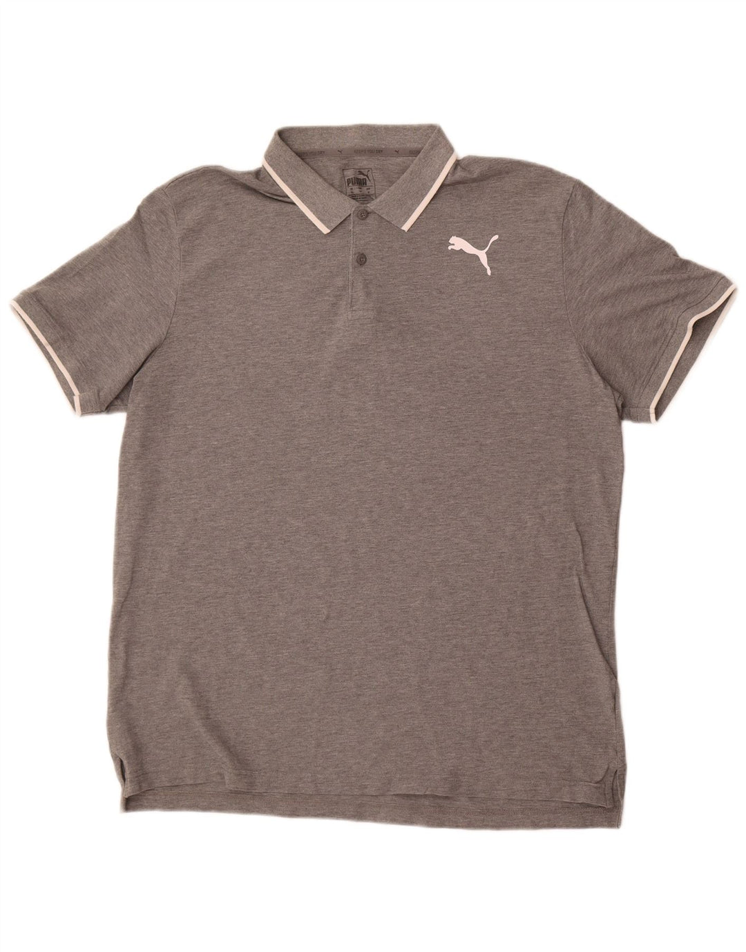 Puma Polo Shirt til mænd XL Grå Flecked