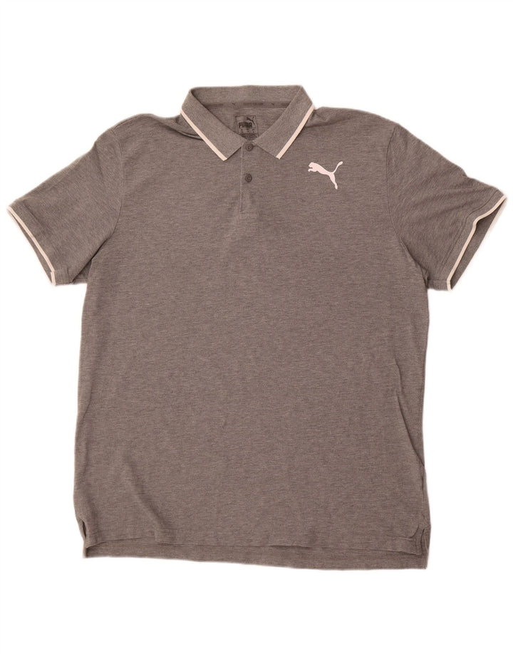 Puma Polo Shirt til mænd XL Grå Flecked