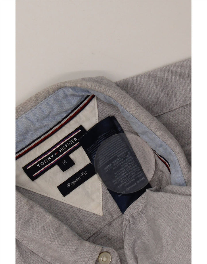 Tommy Hilfiger Herre Regular Fit skjorte Medium Grey Flecked Bomuld