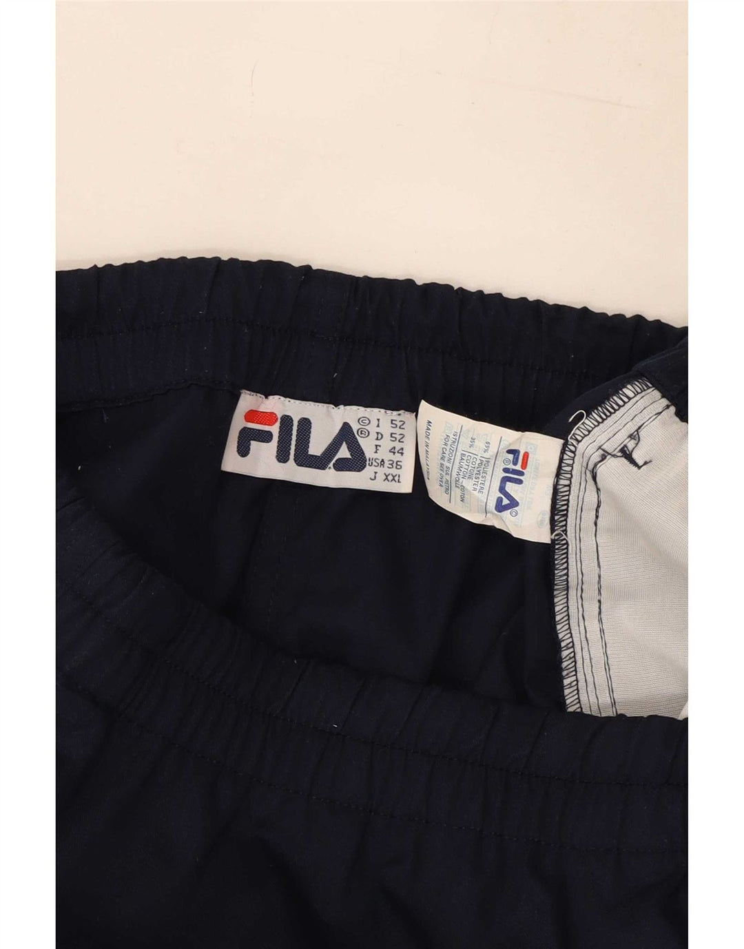 Fila Herre Sportshorts Large Navy Blue Polyester