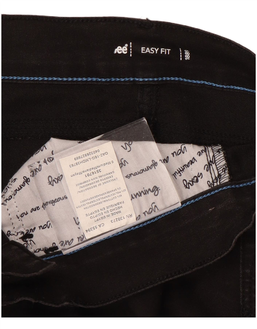 LEE Dame Easy Fit Slim Jeans US 8 Medium W30 L31 Sort Bomuld