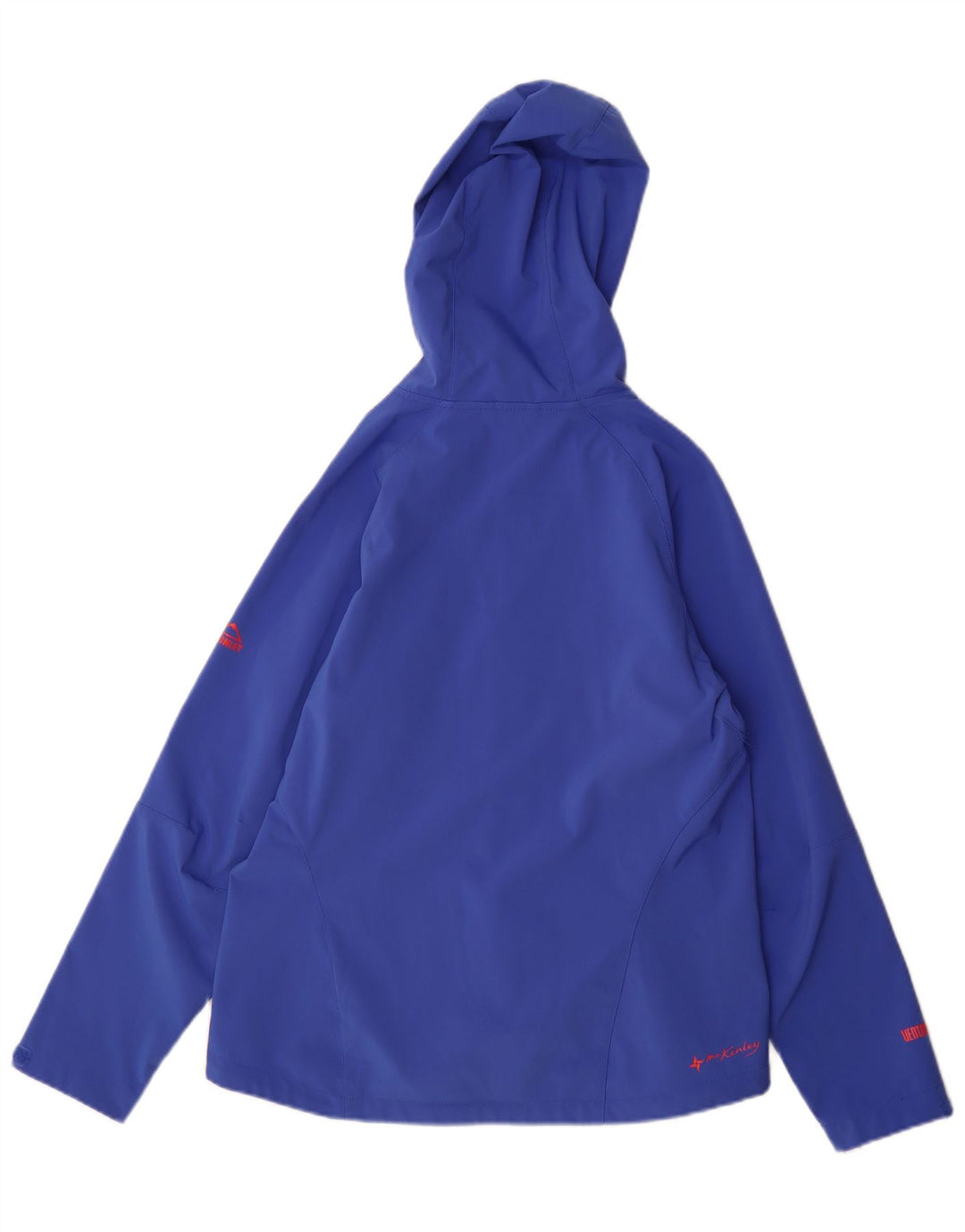 MC Kinley Dame Hætte Regnjakke UK 16 Stor Blå Polyester
