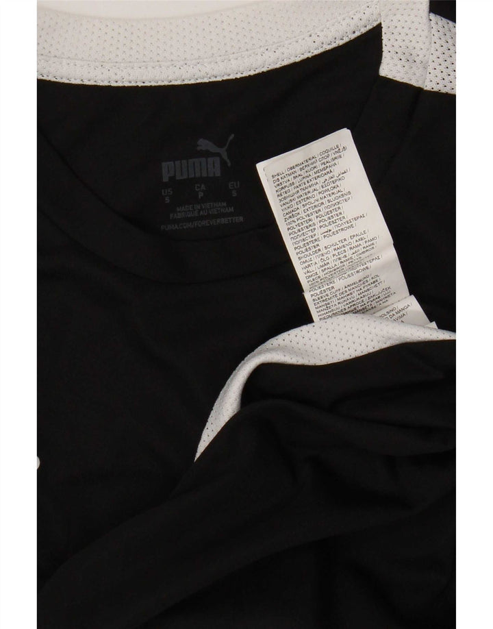 Puma Herre T-Shirt Top Lille Sort Colourblock Polyester