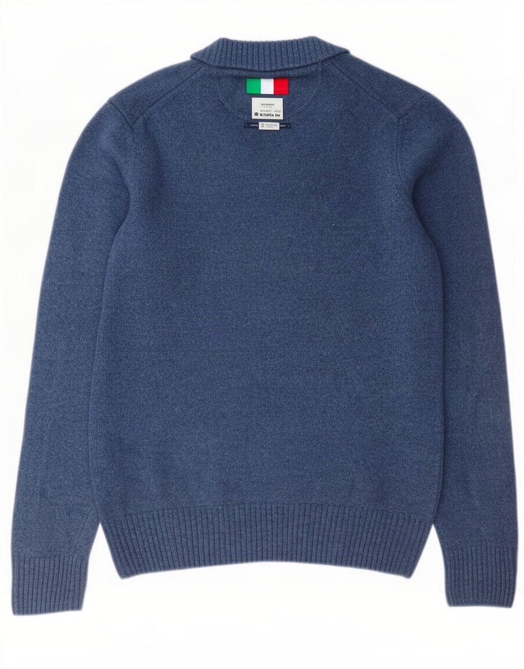 Marlboro Classics Herre V-hals sweater Stor blå uld